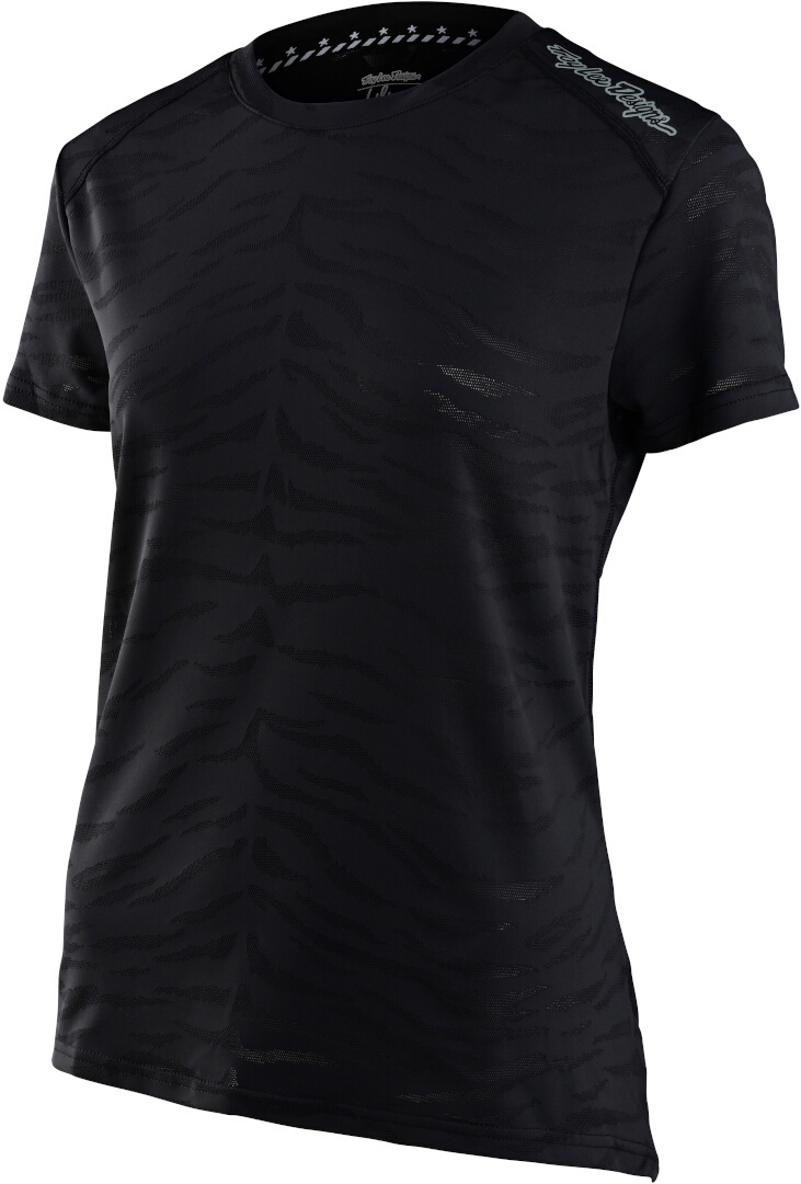 Troy Lee Designs Lilium Tiger Jacquard Ladies Kortärmad Cykel Jersey svart XS Figur 1