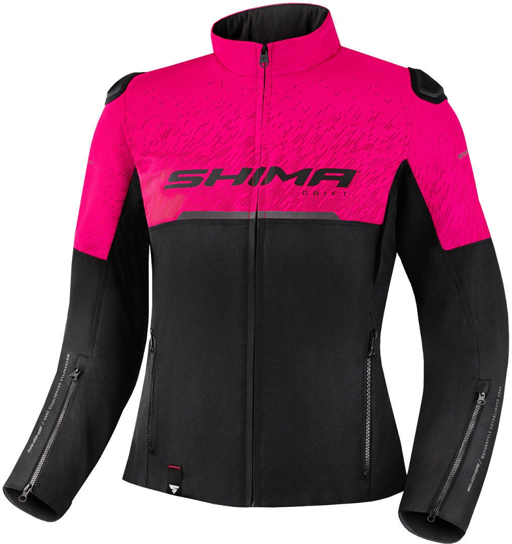 SHIMA Drift Ladies Motorcycle Textile Jacket black/hotpink M Figure 1