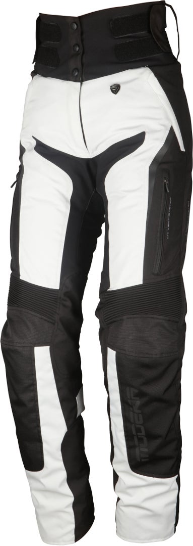 Modeka Elaya Damen Motorrad Textilhose hellgrau/schwarz 36 Abbildung 1
