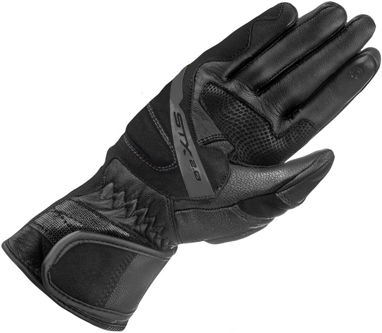 SHIMA STX 2.0 perforerede motorcykelhandsker Sort M Figur 2