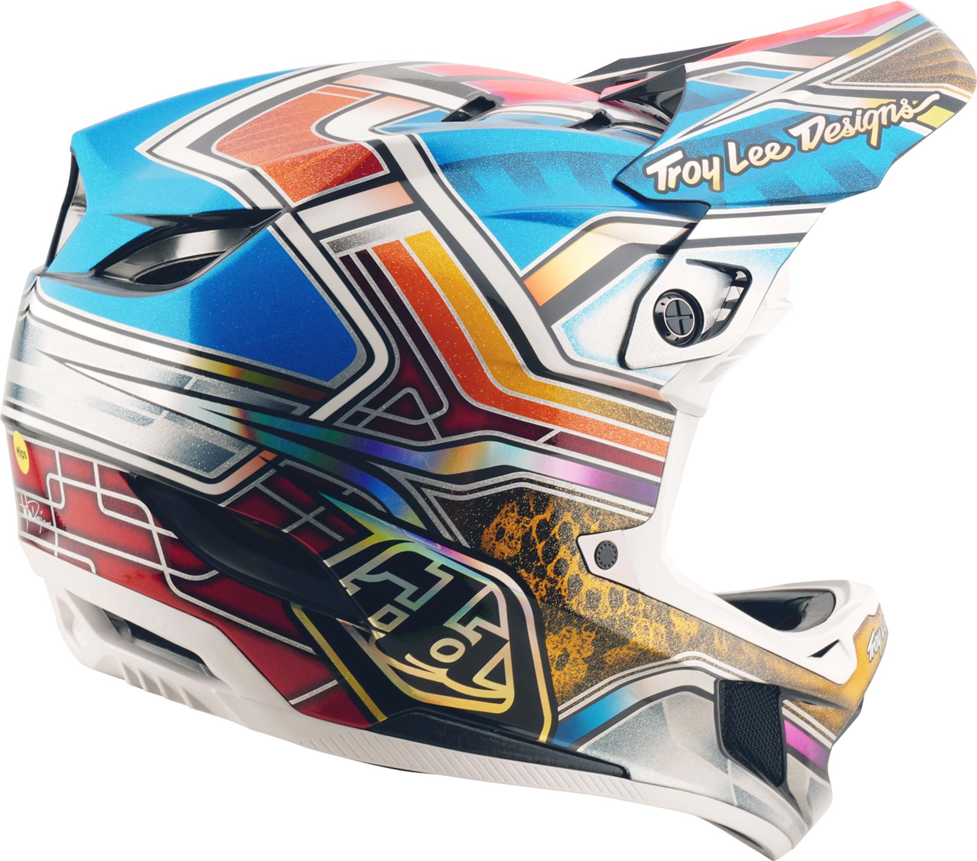 Troy Lee Designs D4 Lowrider Carbon MIPS Capacete de Descida S (55/56) Figura 5