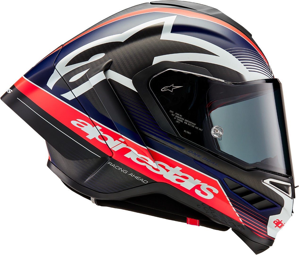 Alpinestars Supertech R10 Team Carbon Hjälm svart/röd/blå XS (53/54) Figur 4