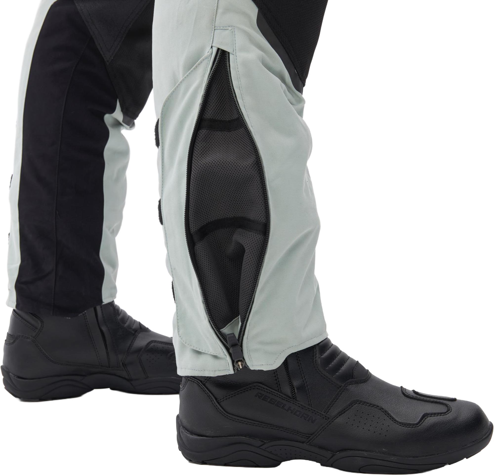 Rebelhorn Range waterproof Motorcycle Textile Pants grey/black/red XL Figure 9