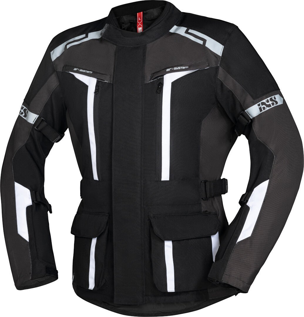 IXS Evans-ST 2.0 Motorrad Textiljacke schwarz/grau/weiß 3XL Abbildung 1
