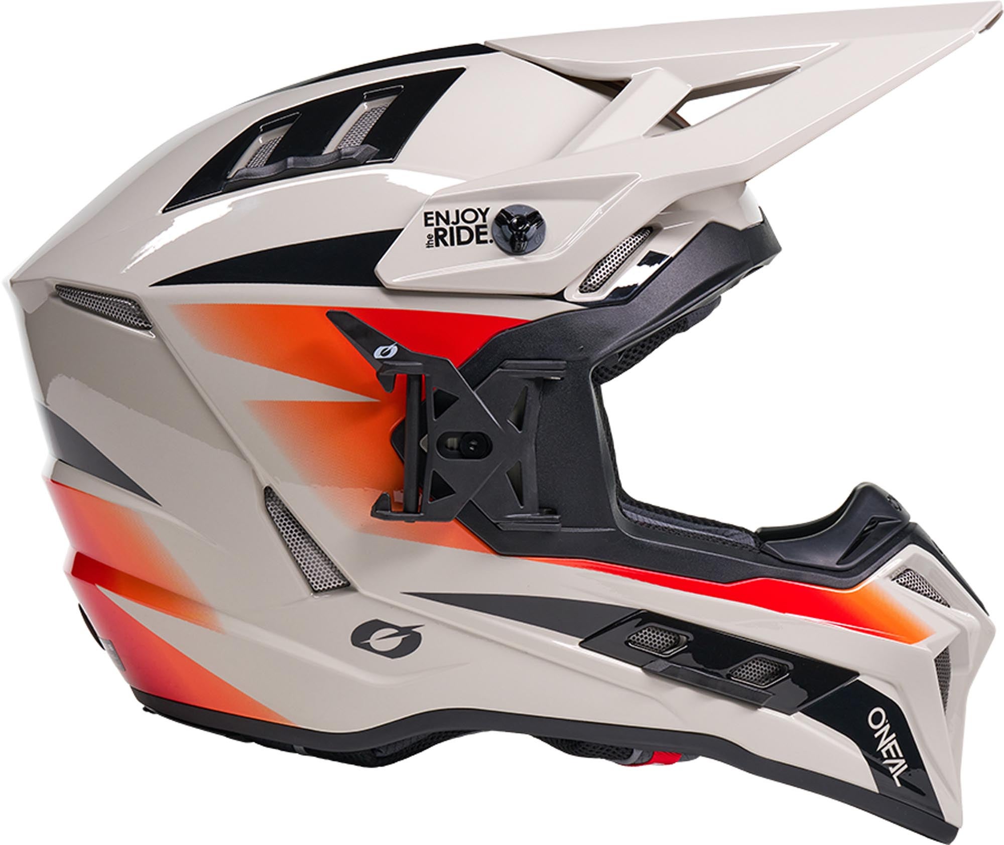 Oneal EX-SRS Magma Motocrosshjelm grå/oransje S (55/56) Figur 6
