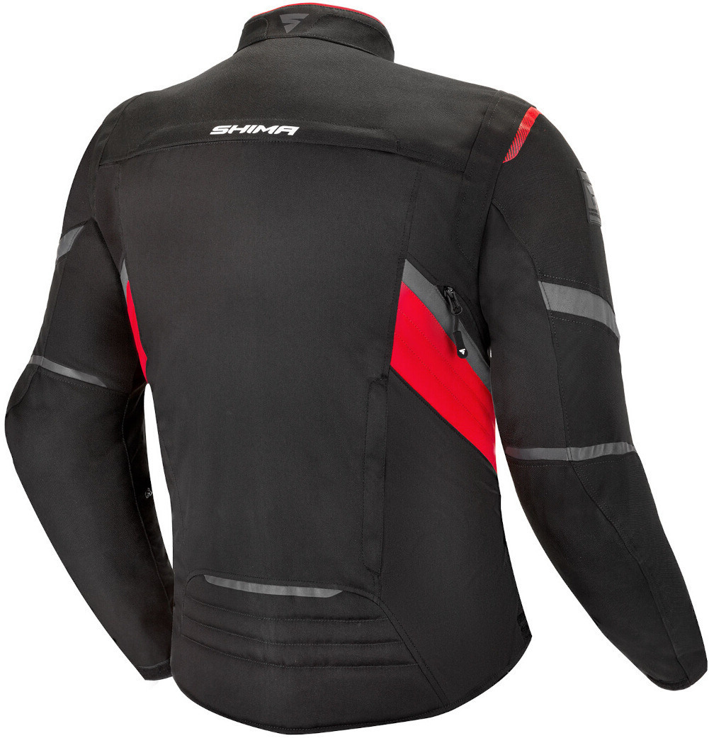 SHIMA Rush veste textile de moto imperméable noir/rouge M Figure 2