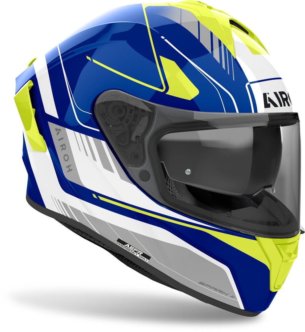 Airoh Spark 2 Chrono Casque bleu/néon-jaune S (55/56) Figure 2