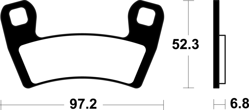 TECNIUM MX/Quad sintrade metallbromsbelägg - MO470 Figur 2
