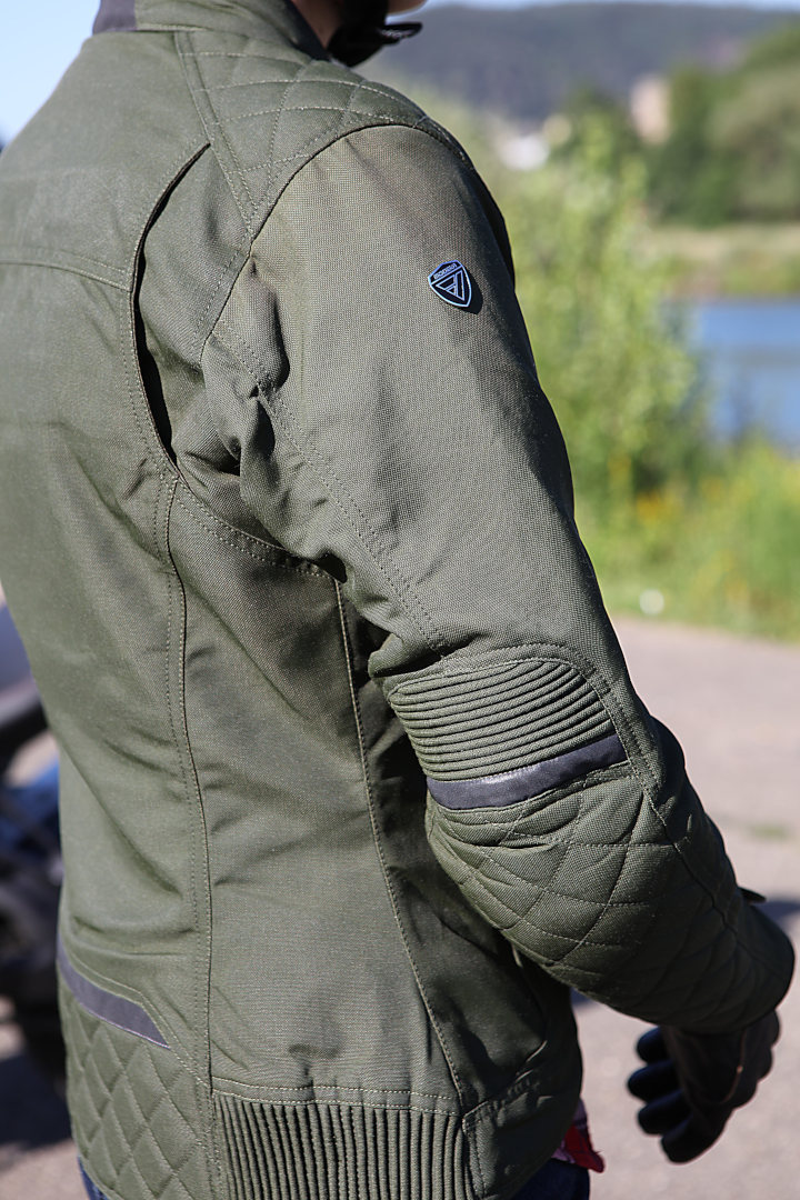 Modeka Thiago Dames Motorfiets Textiel Jas Olive 44 Figuur 6