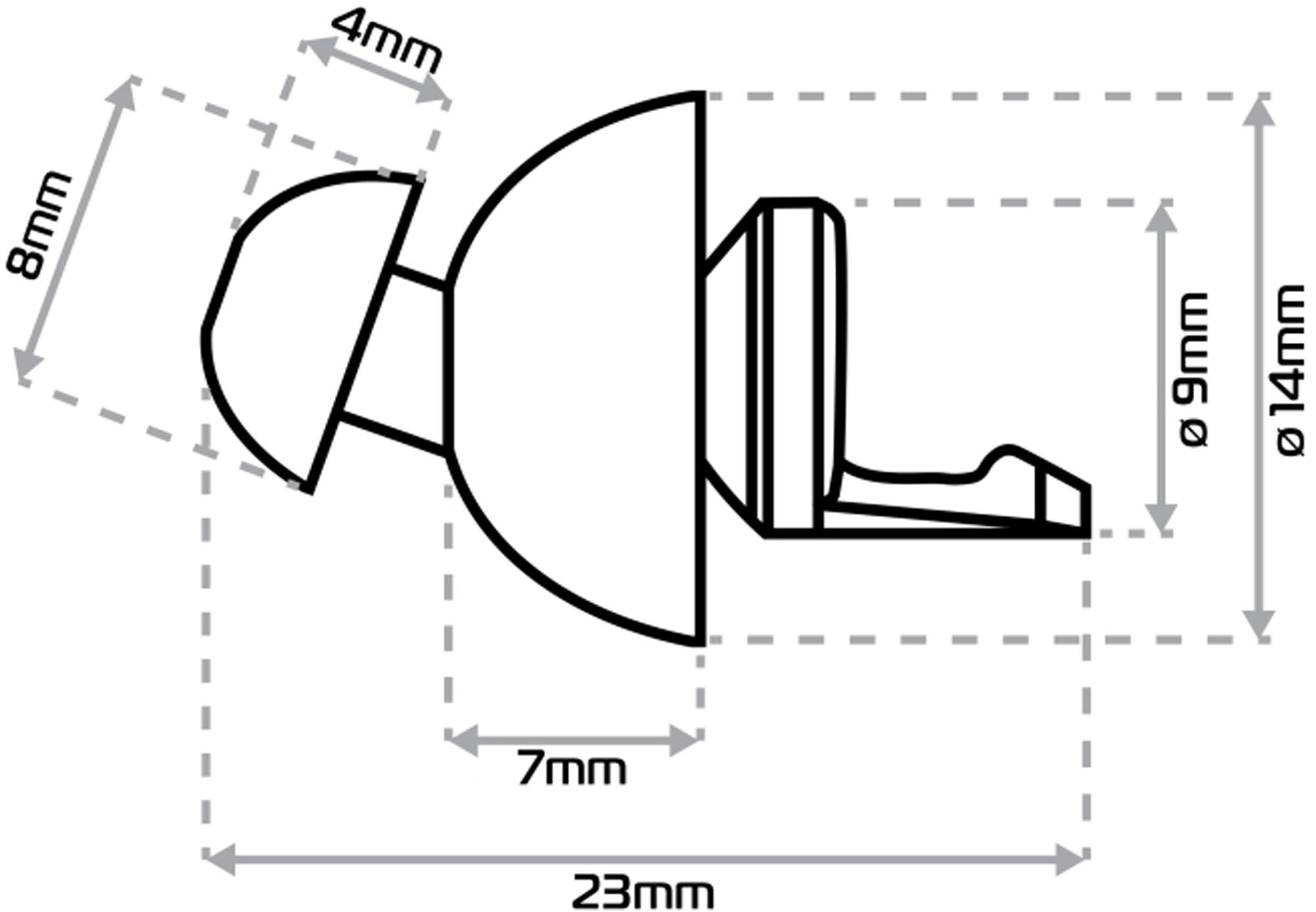 Oxford FilterBuds Ørepropper Lille Fit 23 SNR Figur 3