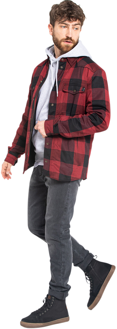 John Doe Motoshirt Overhemd Rood M Figuur 20
