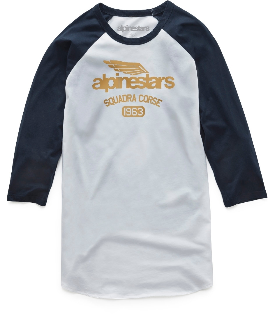 Alpinestars Winged Team 長袖 白/藍 L 圖1