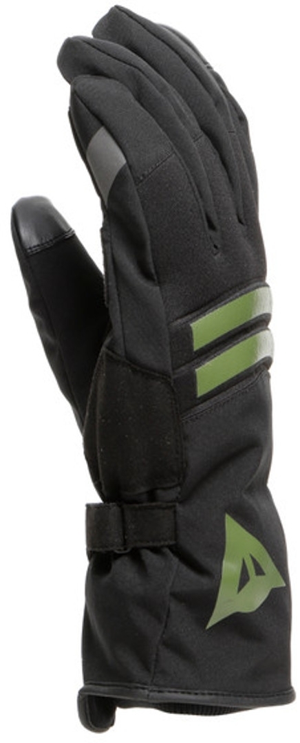 Dainese Plaza 3 D-Dry Vattentäta motorcykelhandskar svart/grön S Figur 2