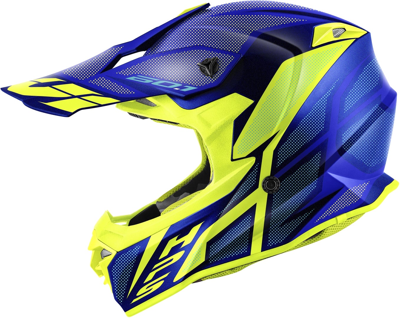 GIVI 60.1 Invert Cross Helmet blue matt/yellow L Figure 2