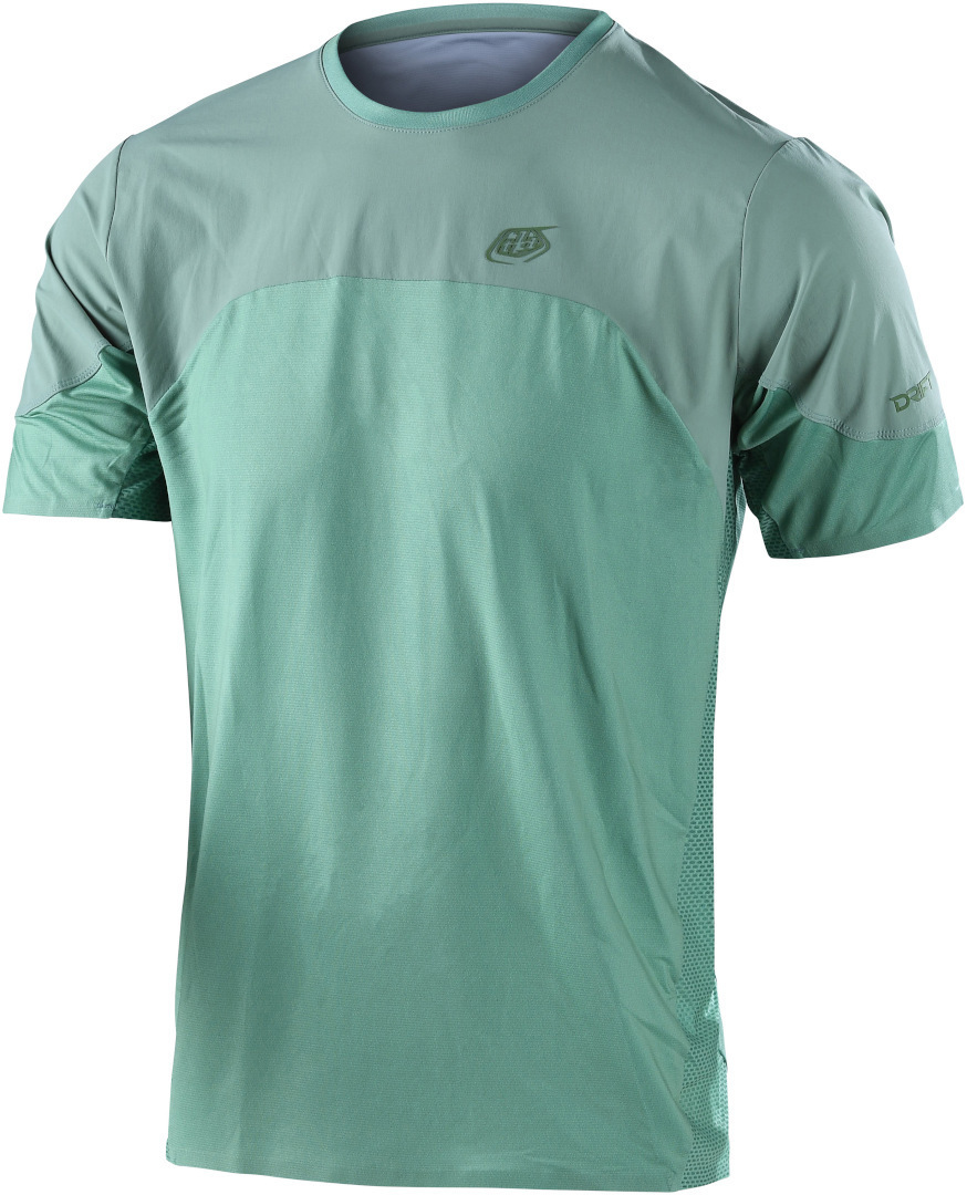 Troy Lee Designs Drift Solid Maillot vélo à manches courtes Vert clair XXL Figure 1