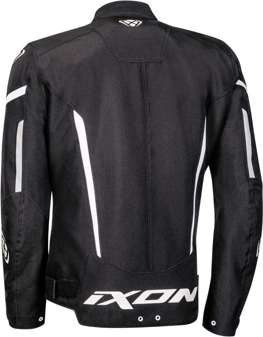 Ixon Striker Waterproof Motorcycle Textile Jacket black/white 5XL Figure 2
