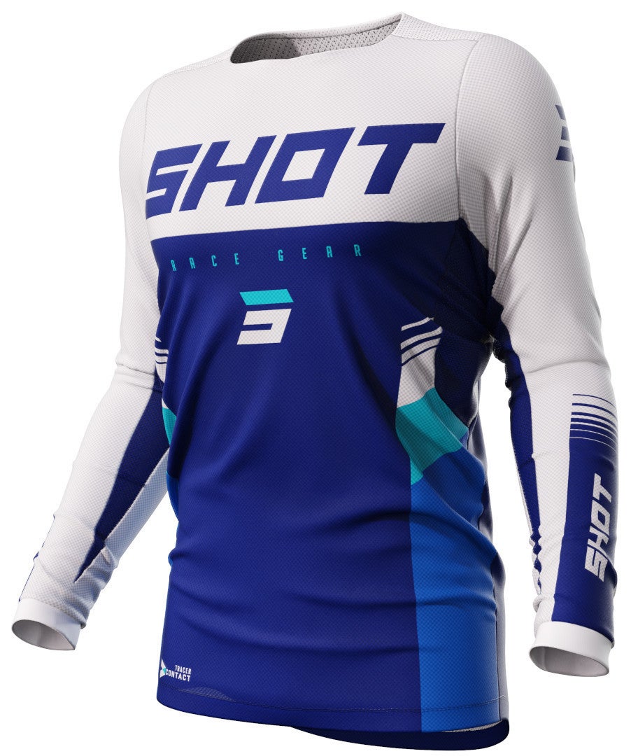 Shot Contact Tracer Motokrosový dres modrobílá XL Obrázek 1