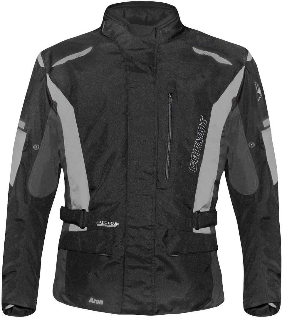 Germot Aron waterproof Motorcycle Textile Jacket black/grey M Figure 1
