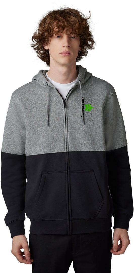 FOX X Kawi Zip Hoodie hellgrau XL Abbildung 1