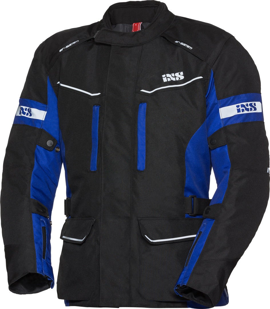 IXS Tour Evans-ST Motorcycle Textile Jacket black/blue M Figure 1