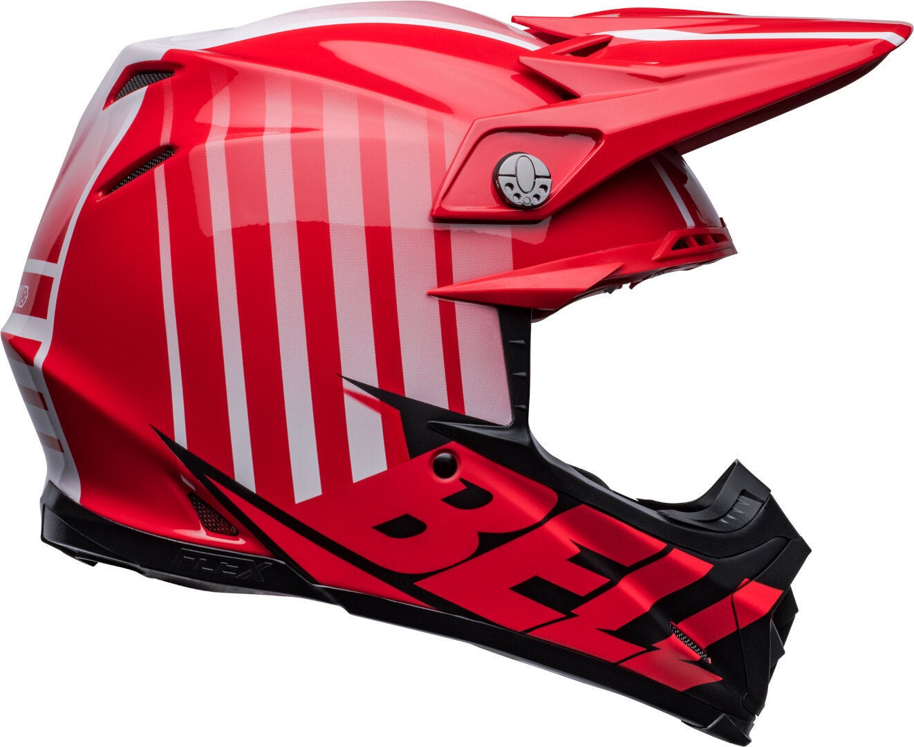 Bell Moto-9S Flex Sprint Casco Motocross rosso/nero M Figura 8