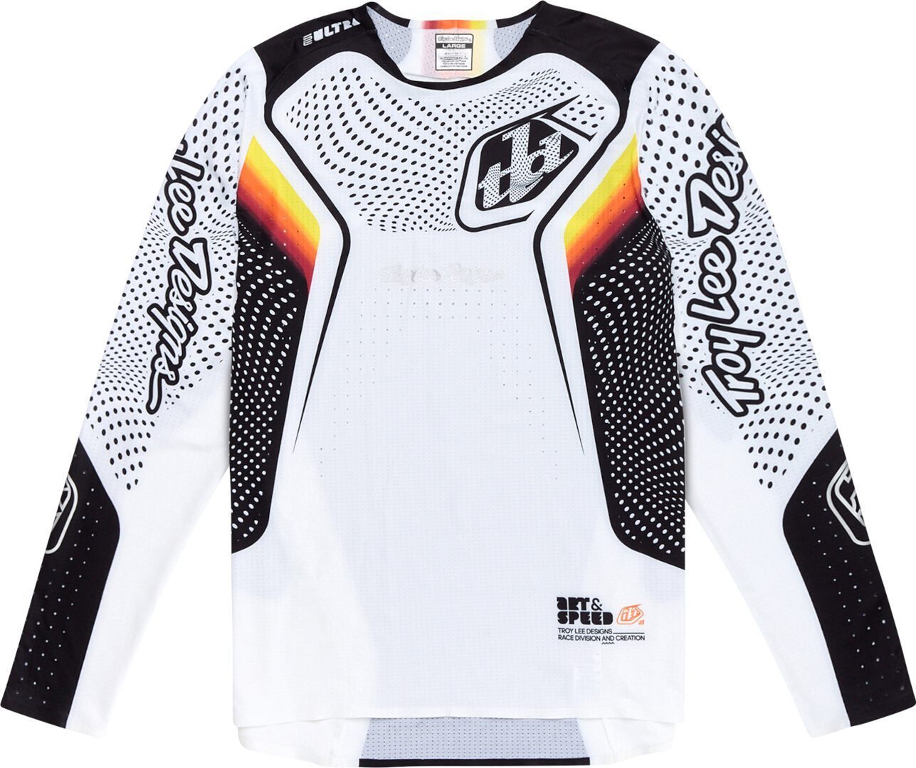 Troy Lee Designs SE Ultra Optic Maglia da motocross nero/bianco/rosso/giallo M Figura 1