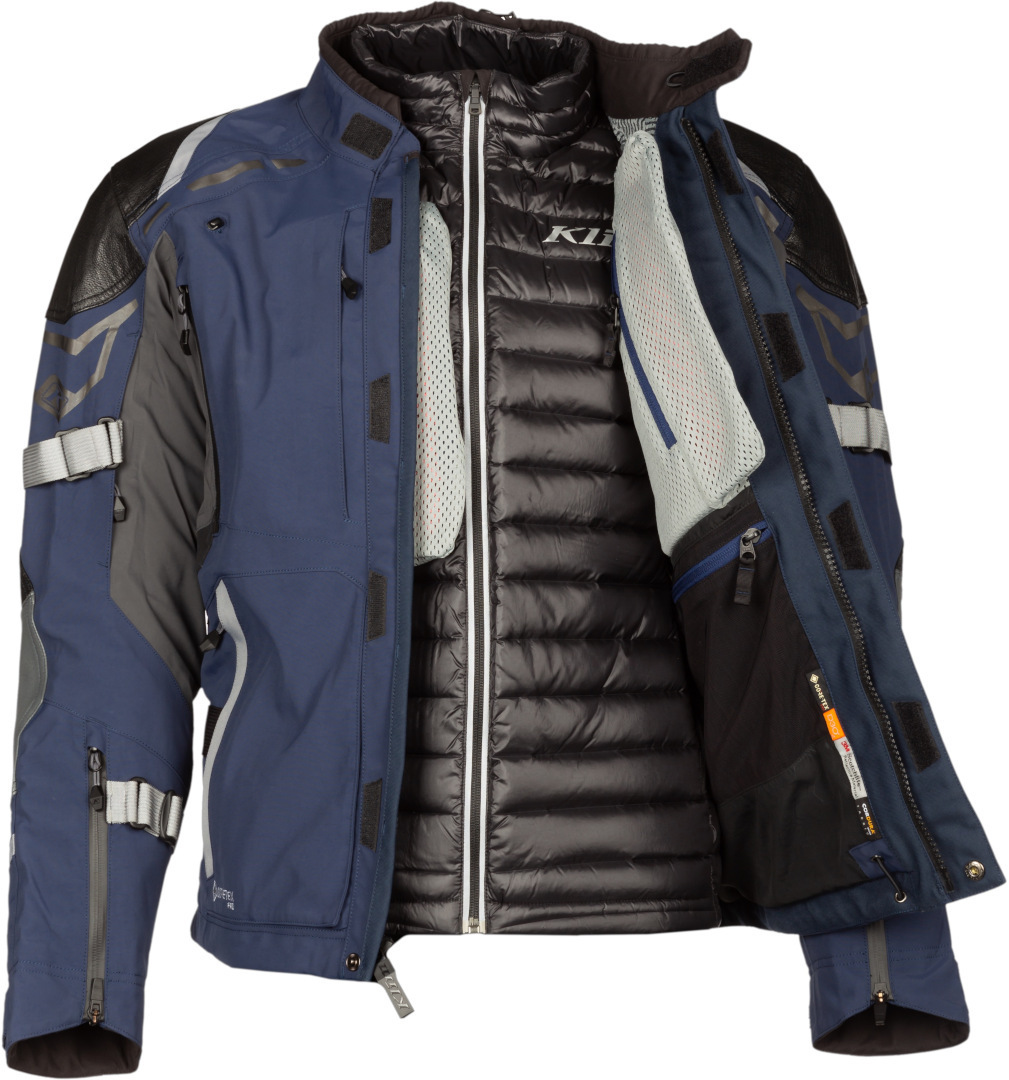 Klim Kodiak Motorcycle Textile Jacket blue/grey 29 Figure 3