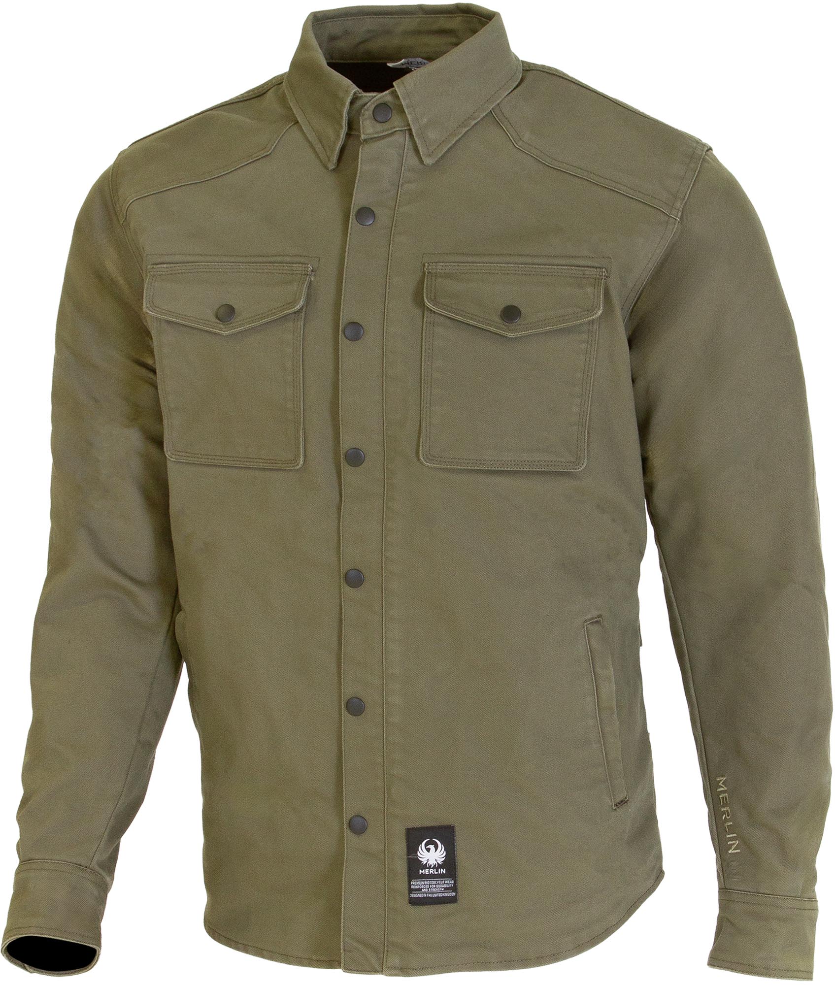 Merlin Renegade AAA Chemise de moto Vert S Figure 1