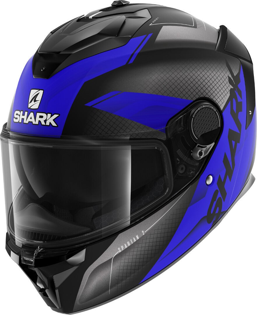 Shark Spartan GT Elgen Micro Casco nero opaco/blu S (55/56) Figura 1