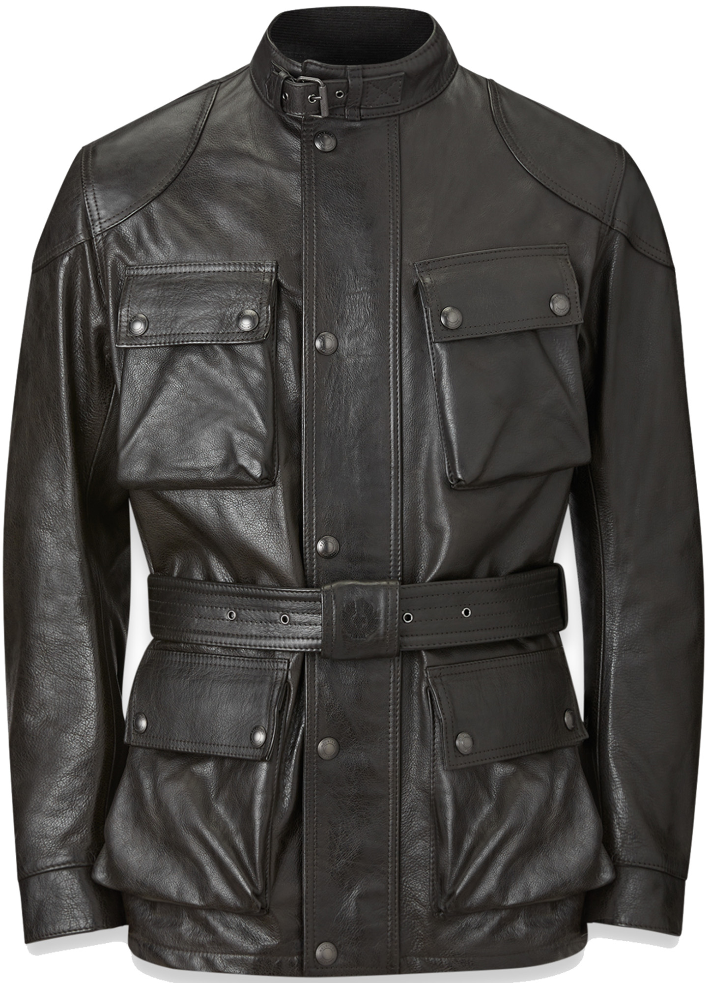 Belstaff Trialmaster Motorrad Lederjacke schwarz S Abbildung 1