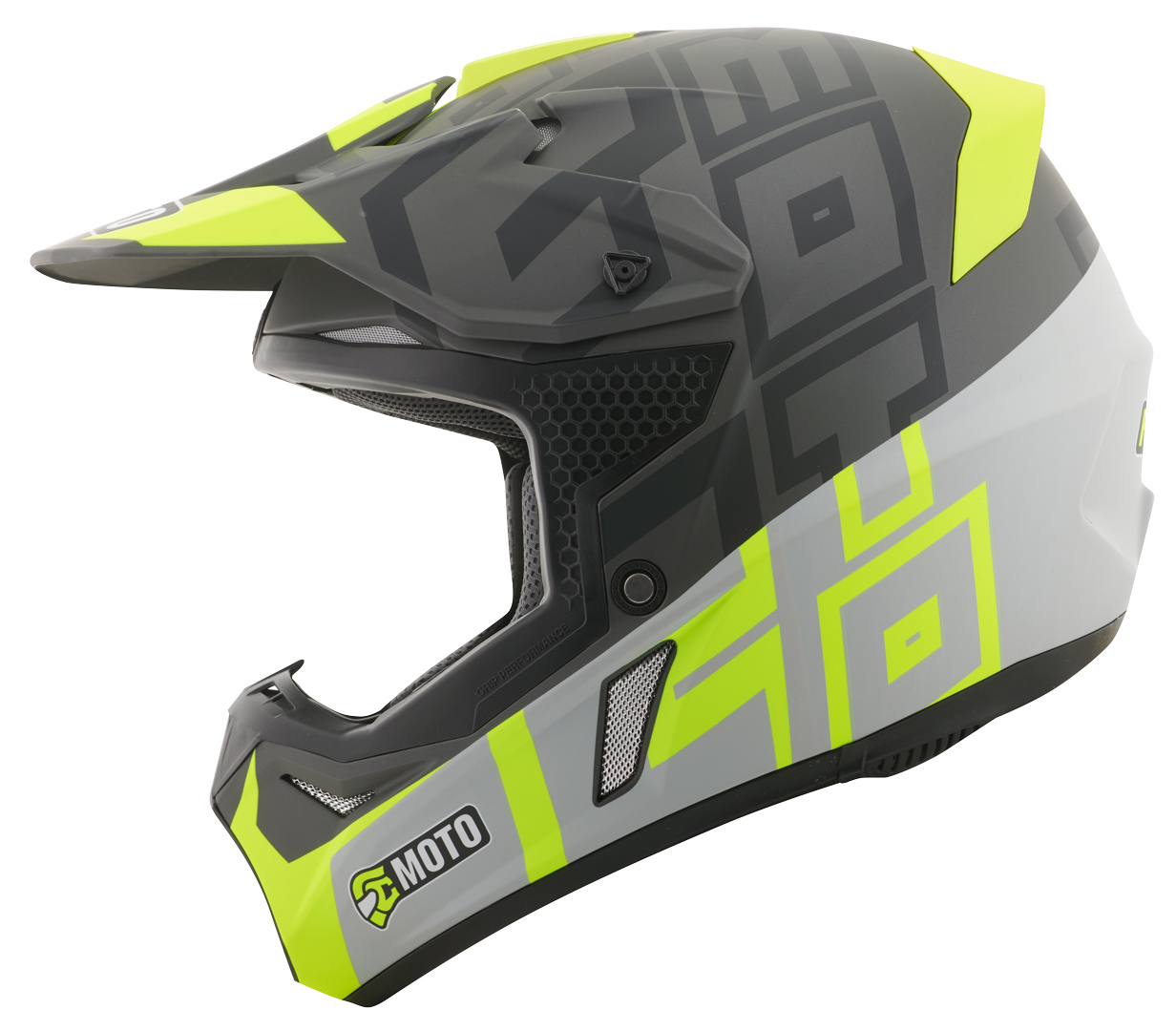 FC-Moto Merkur Flex Cască de motocross negru/galben L Figura 3