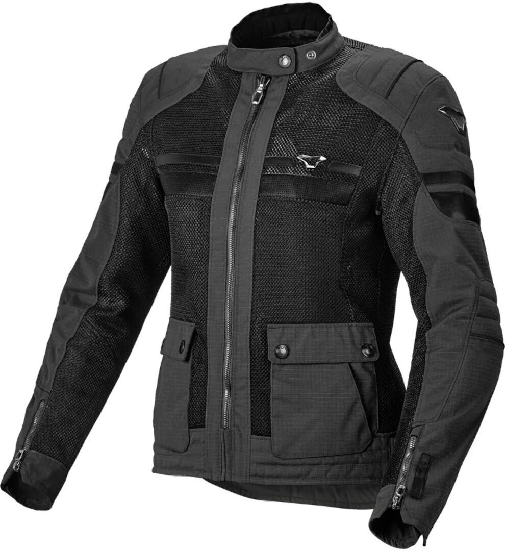 Macna Fluent Dame motorcykel tekstiljakke Sort S Figur 1