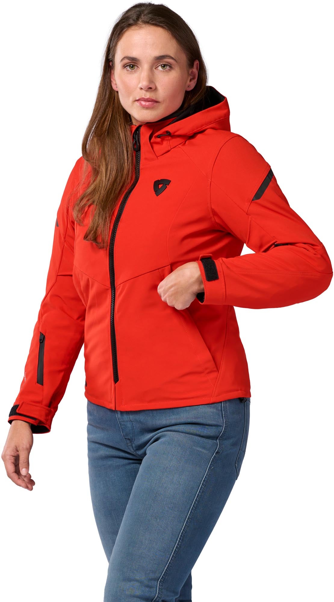 Revit Afterburn 2 H2O waterdichte dames motorfiets textieljas Rood 44 Figuur 6
