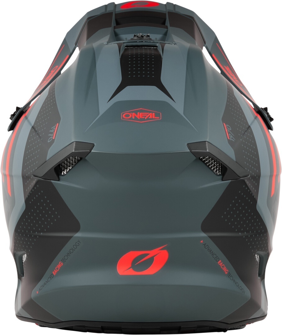 Oneal 5SRS Polyacrylite Spike Motocross Helm grau matt/rot S Abbildung 4