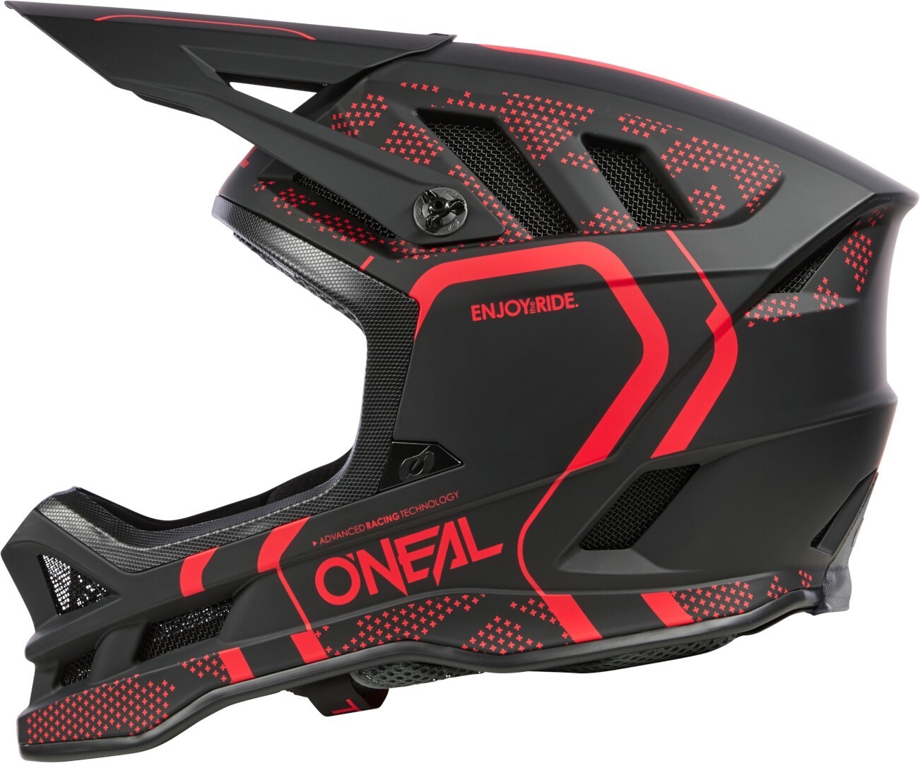 Oneal Blade Polyacrylite Strike Downhill Helm schwarz matt/rot S (55/56) Abbildung 4