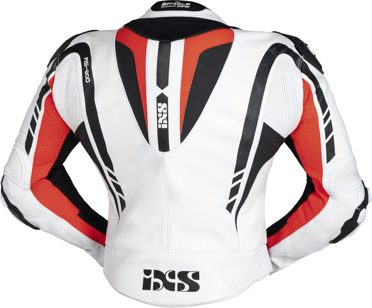 IXS Sport RS-800 1.0 Costum de piele de motocicletă în două piese Alb/Negru/Roșu 56 Figura 5