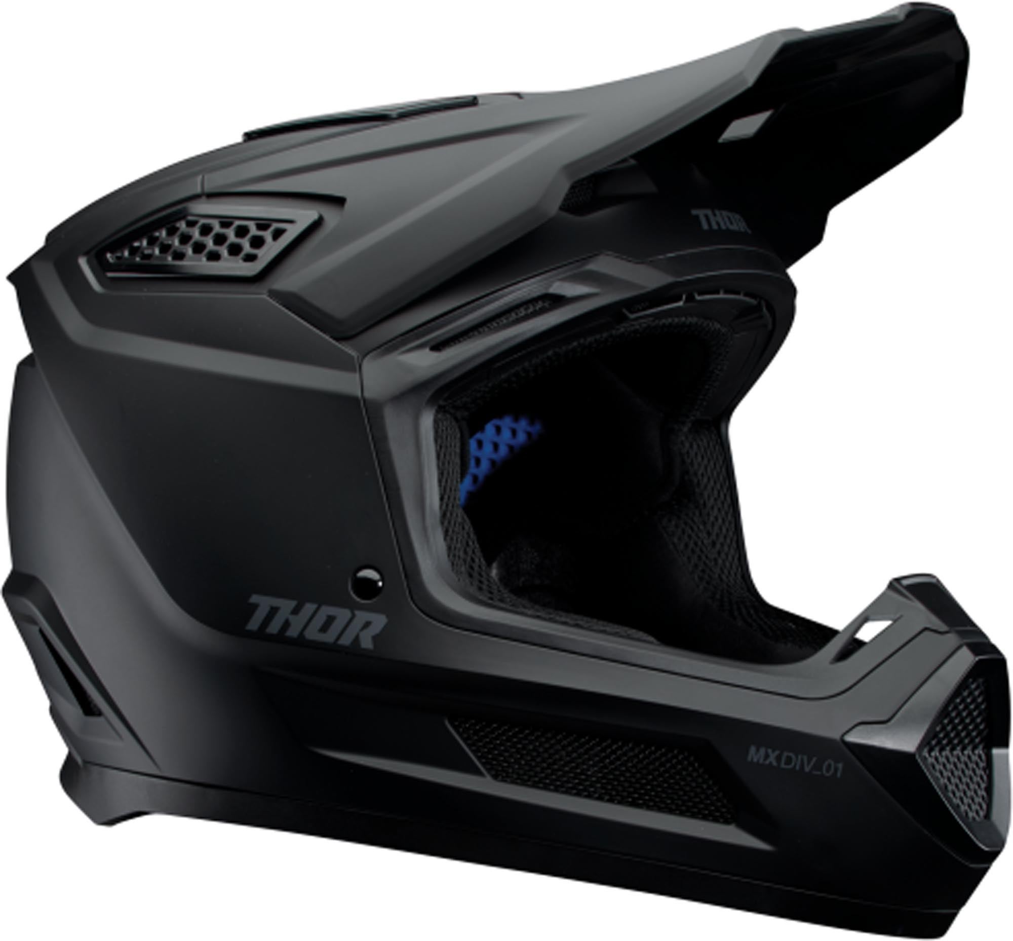 Thor Fleet Ungdoms motocrosshjelm Black Matt M (49/50) Figur 1