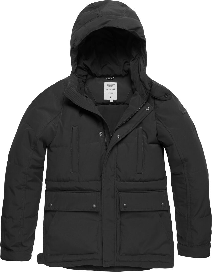 Vintage Industries Milo Parka schwarz L Abbildung 1