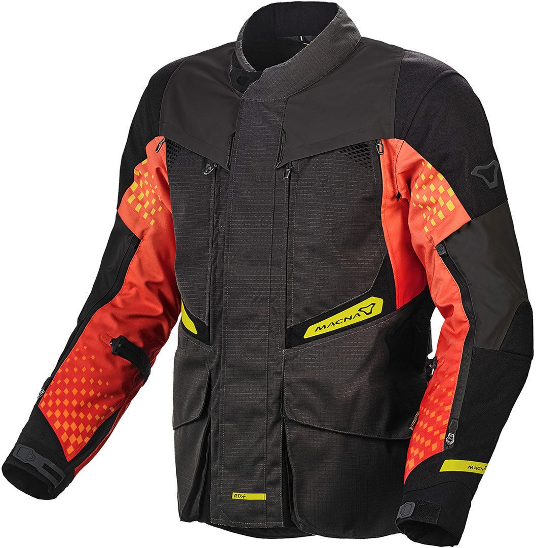 Macna Fusor Motorrad Textiljacke schwarz/orange XL Abbildung 1