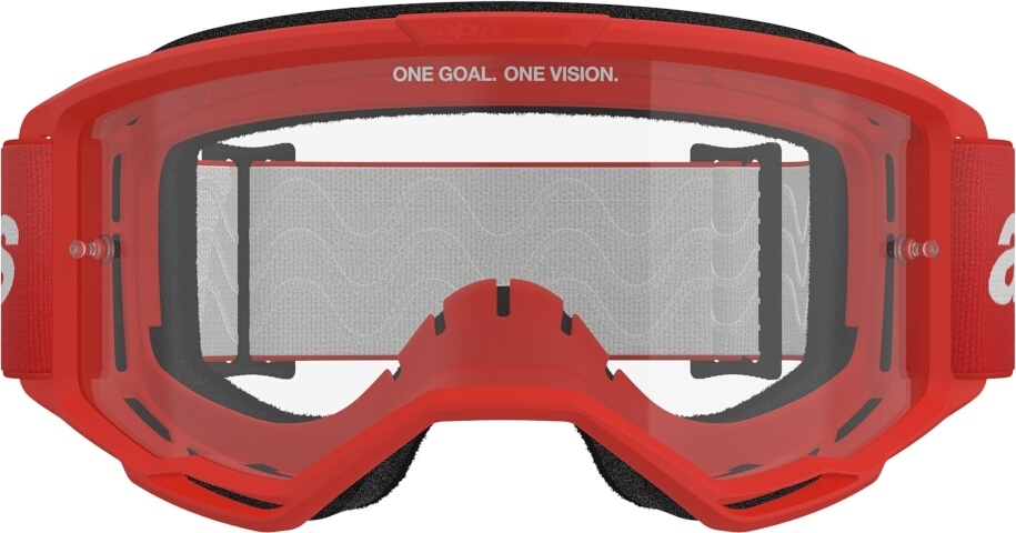 Alpinestars Vision 3 Wordmark Ochelari de motocross roșu Figura 3