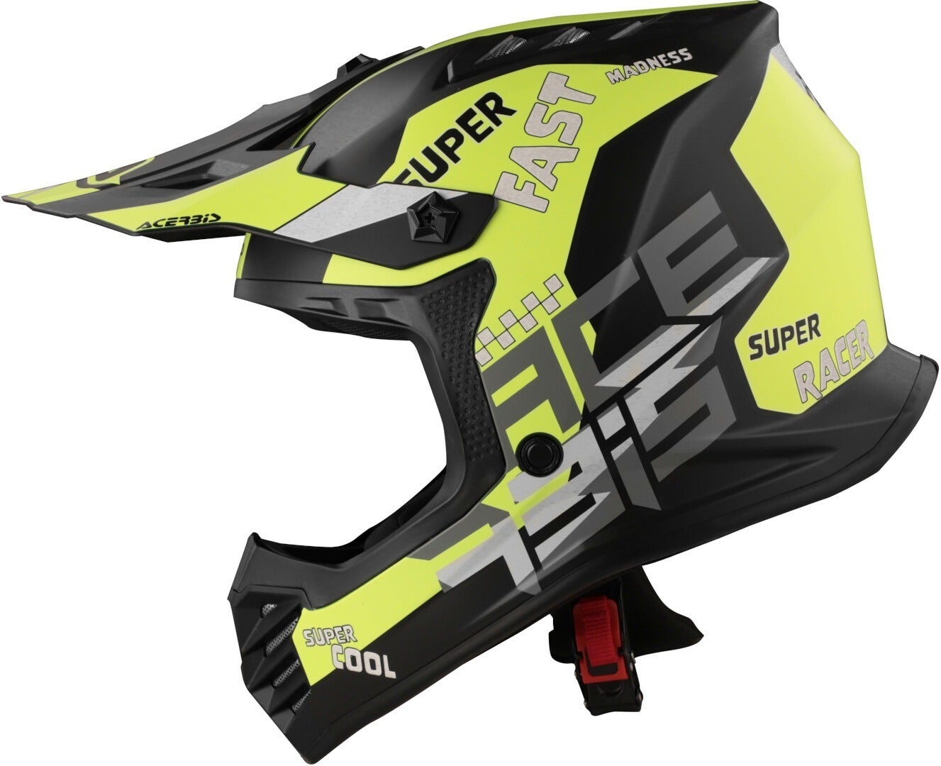 Acerbis Profile Casco da motocross per ragazzi nero opaco/giallo Y/S (49/50) Figura 9