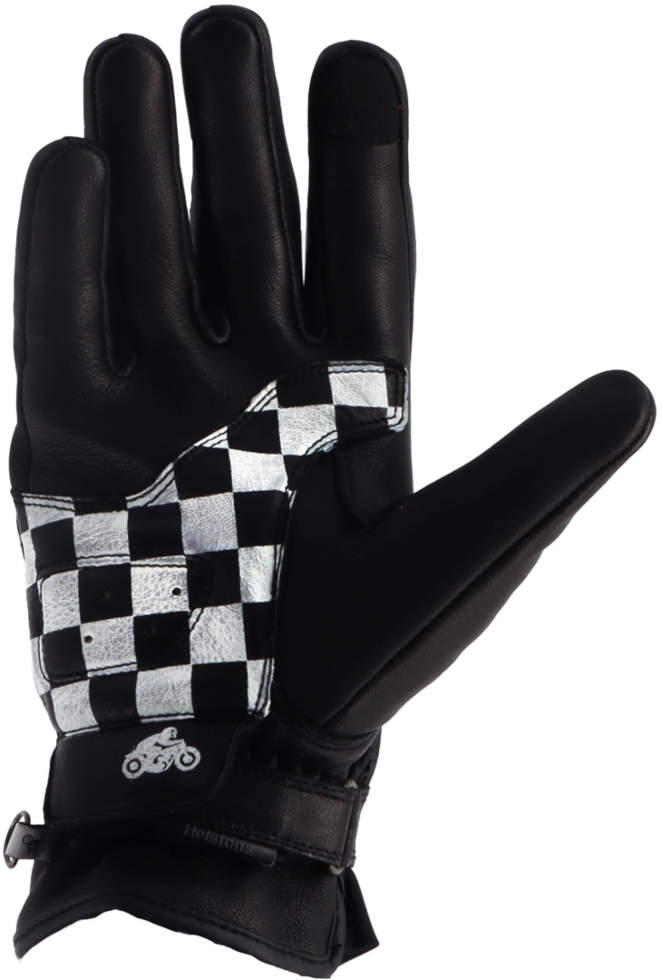 Helstons Line Mănuși de motocicletă Negru/Alb/Roșu/Albastru 10 Figura 2