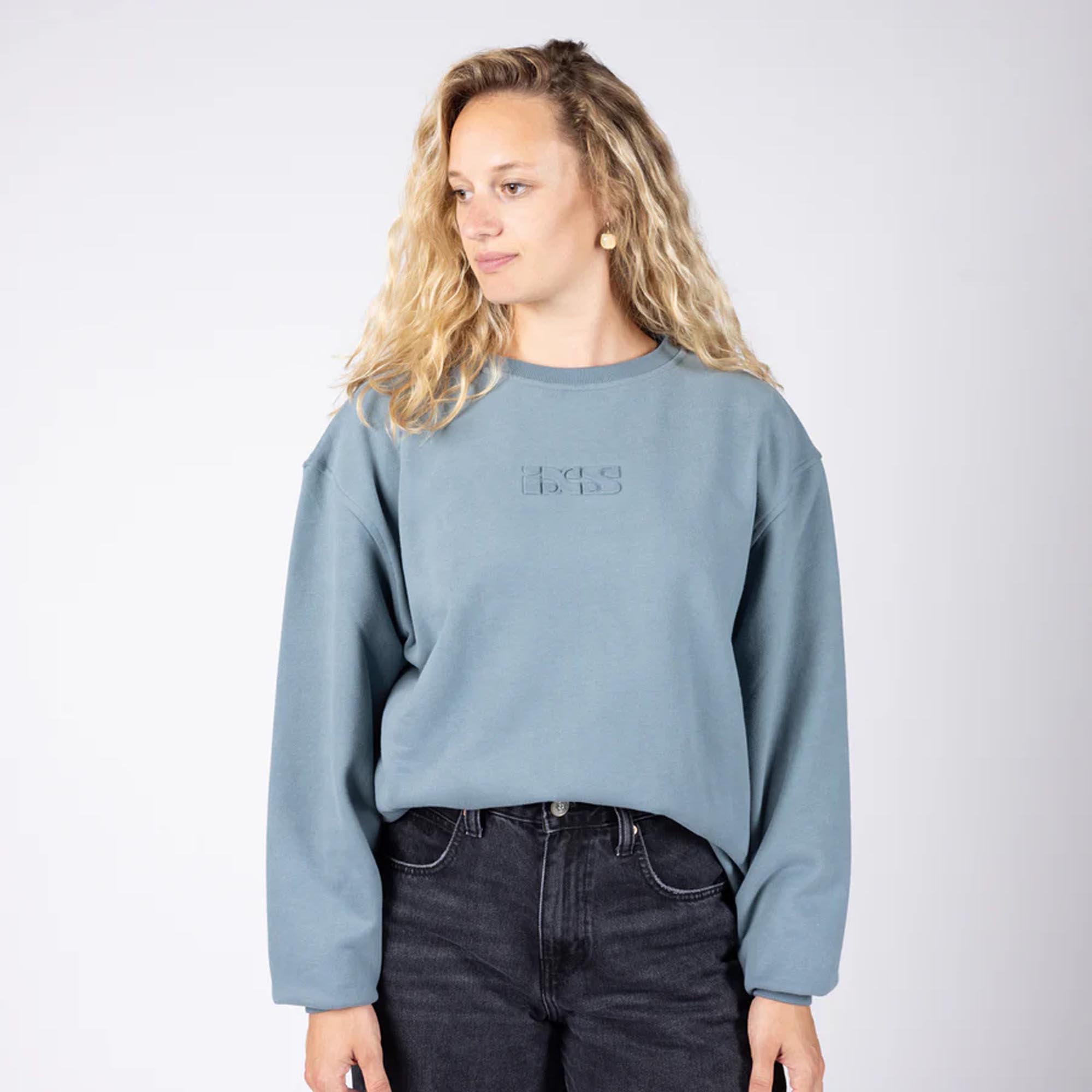 IXS Brand 1.0 Sweatshirt blue/grey L Figure 8