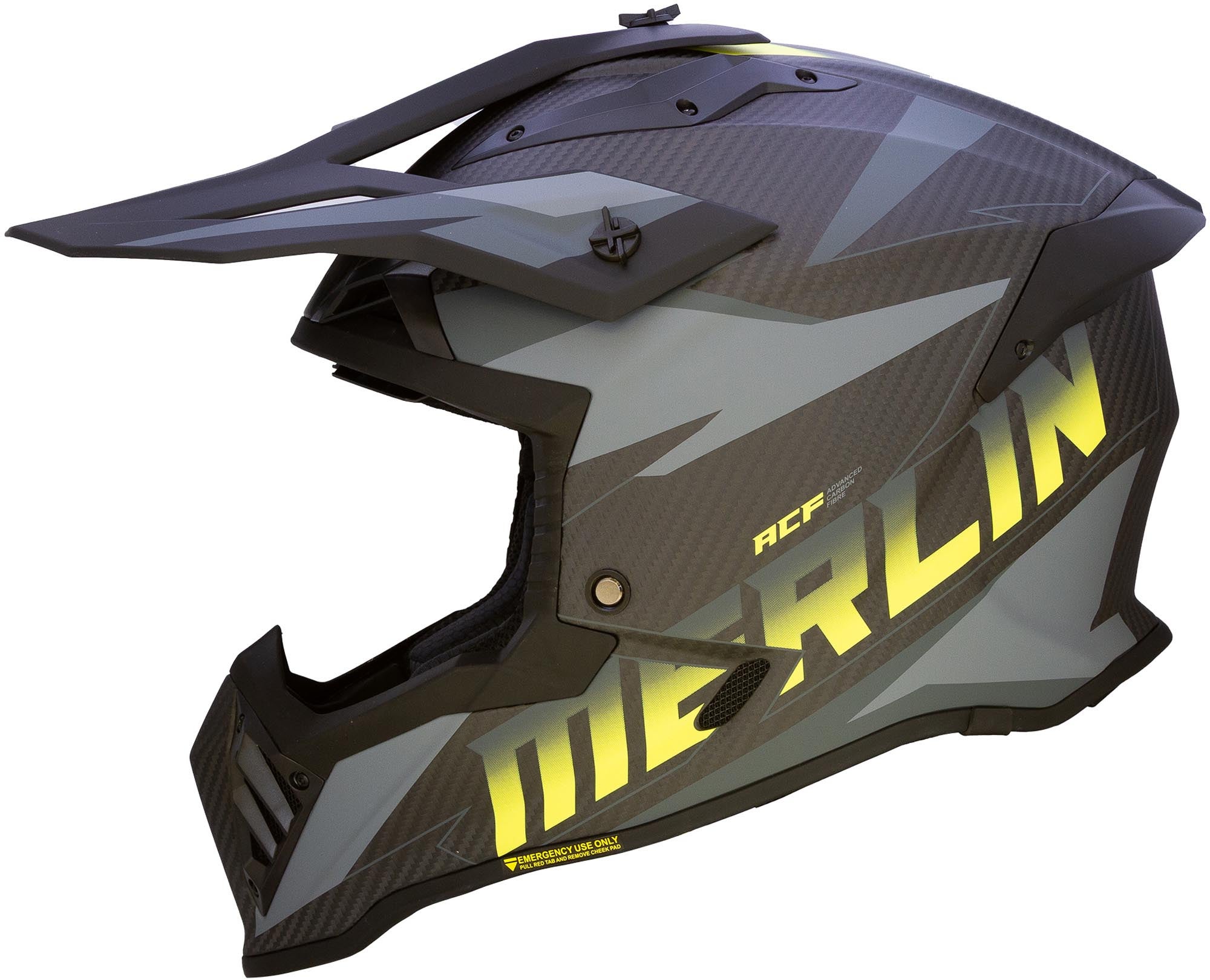 Merlin Recon Code Matt Carbon Motocross Helmet XXL (63/64) Figure 2