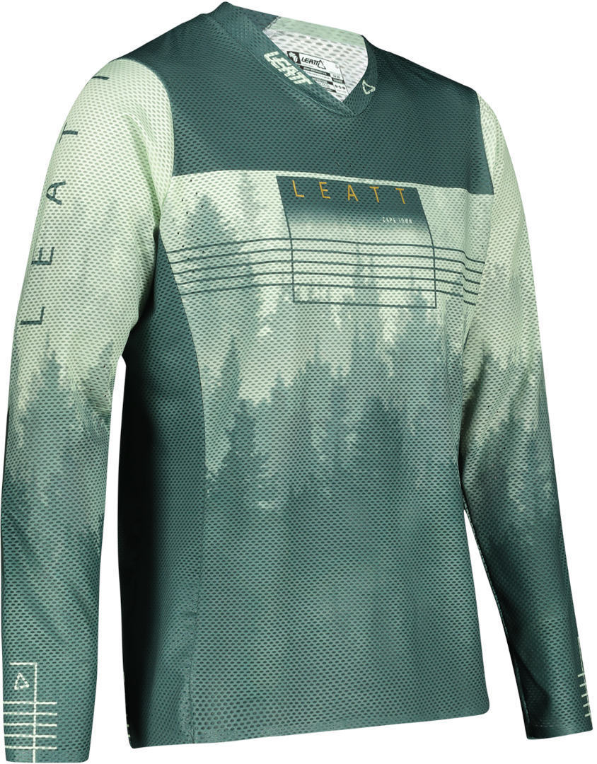 Leatt MTB Gravity 4.0 Fiets Jersey lichtgroen/donkergroen L Figuur 2