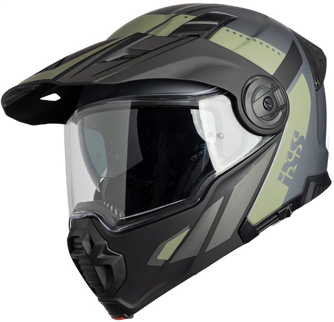 IXS Venture 1.0 Helmet black matt/grey/green S (55/56) Figure 1