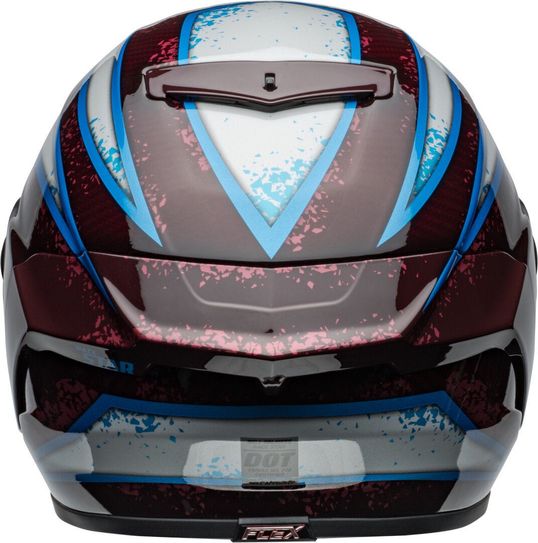 Bell Race Star DLX Flex Xenon Helm rot/hellblau/silber L (59/60) Abbildung 4