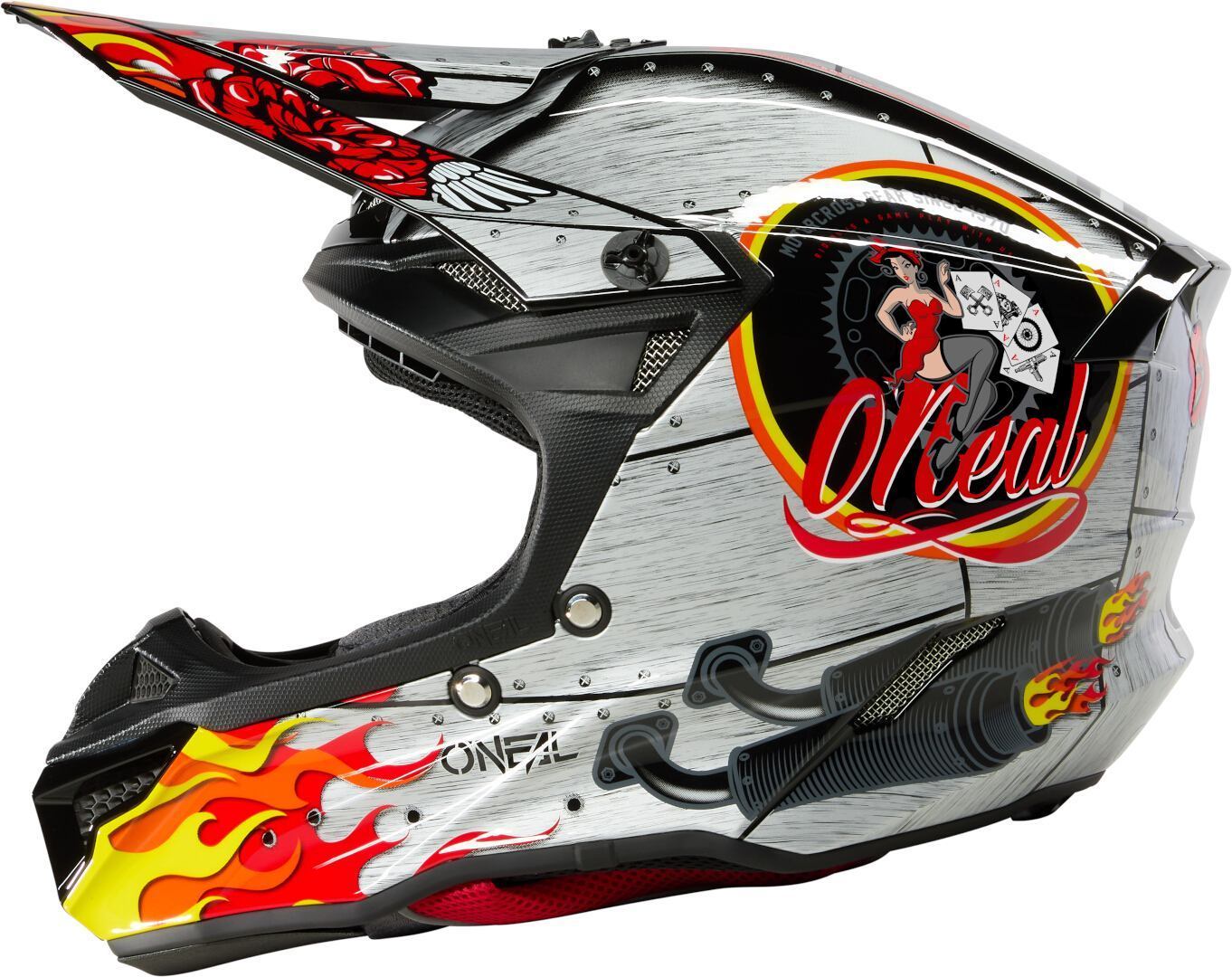 Oneal 5SRS Polyacrylite HR Cască de motocross Multicolor M Figura 1