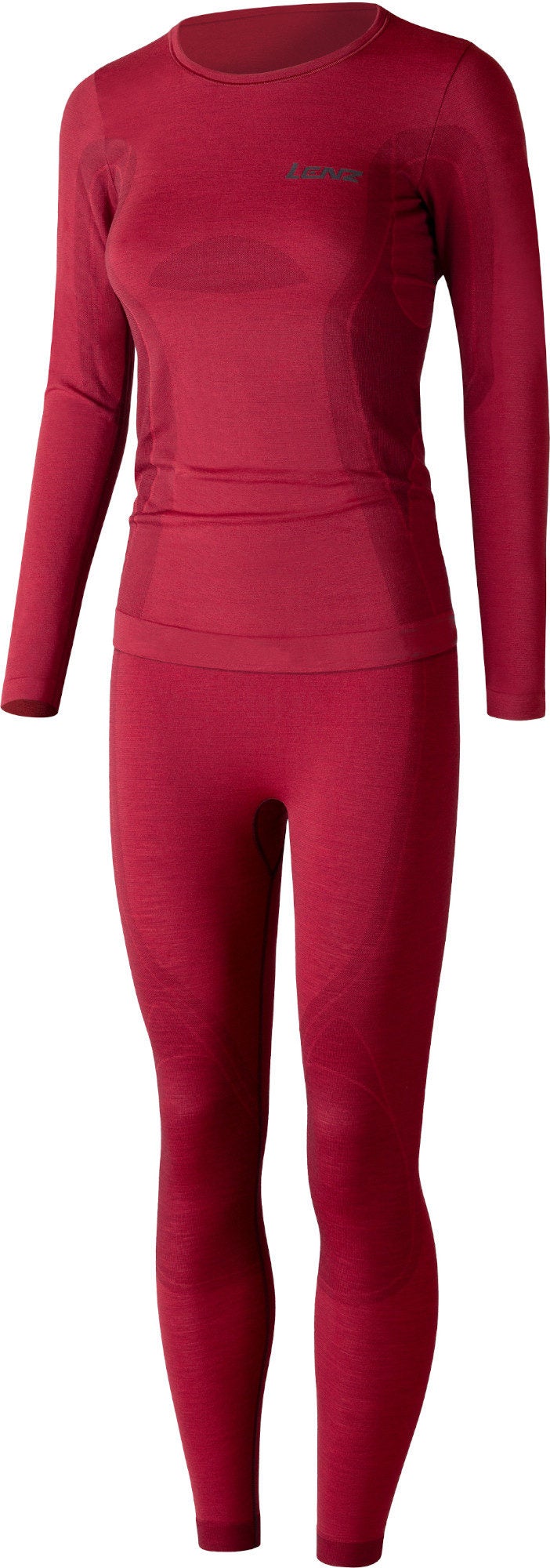 Lenz Merino Dames rood functioneel ondergoed set XS/S Figuur 1