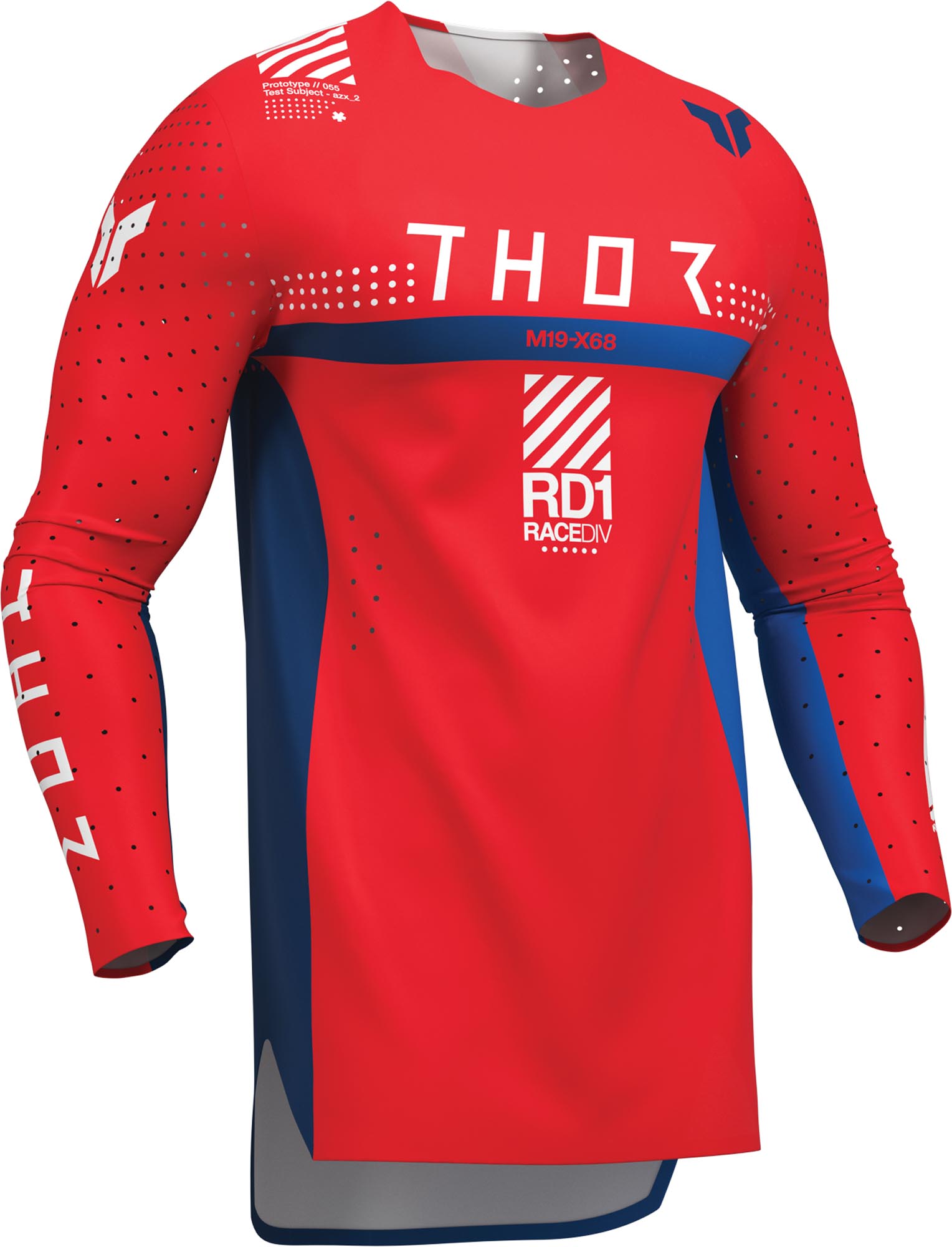 Thor Sportmode Synth Motocross Jersey blue/red/white S Figure 2